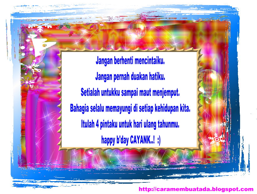 Puisi Ucapan Selamat Ulang Tahun Buat Pacar - Berbagai Tahun